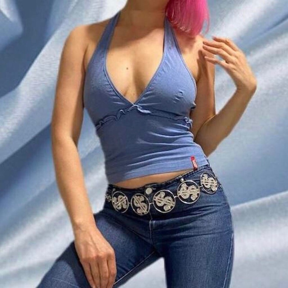 Vintage miss sixty crop halter